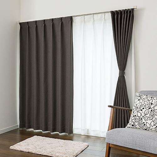 Amazon｜aiika 遮光2級 オーダーカーテン 無地 クラシック